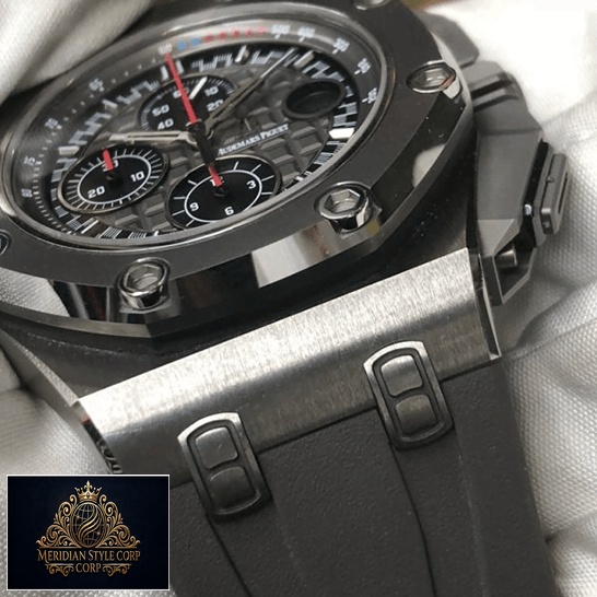Audemars Piguet Royal Oak Carbon Case Grey Rubber Bracelet Replica