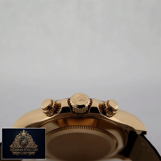 Rolex Cosmograph Daytona 116515LN-0003 Replica Yellow Gold Crown Pusher