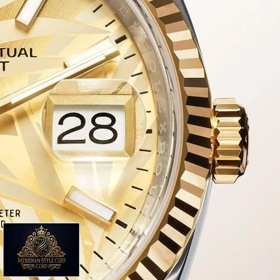 Rolex Datejust 36 126231-0033 Yellow Gold Fluted Bezel & Crown Pusher Replica