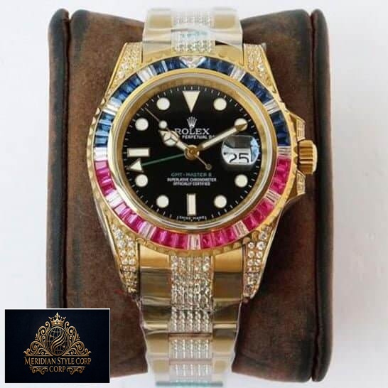 Rolex GMT-Master II Haribo Gold Gem-Set Bracelet Oyster Replica