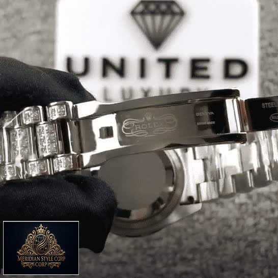 Rolex Datejust 31 116624 Replica Diamond Oyster Bracelet Open Clasp
