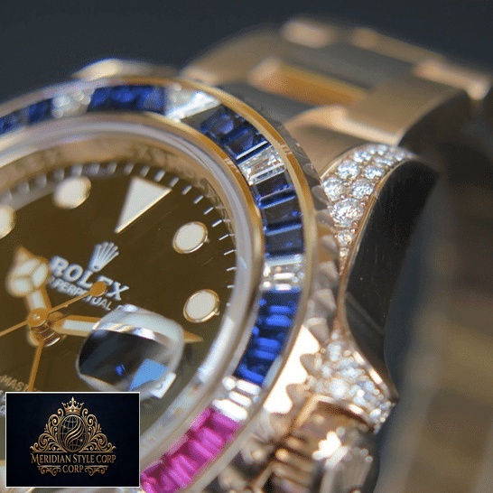 Rolex GMT-Master II 126755SARU Gem-Set Bezel Replica