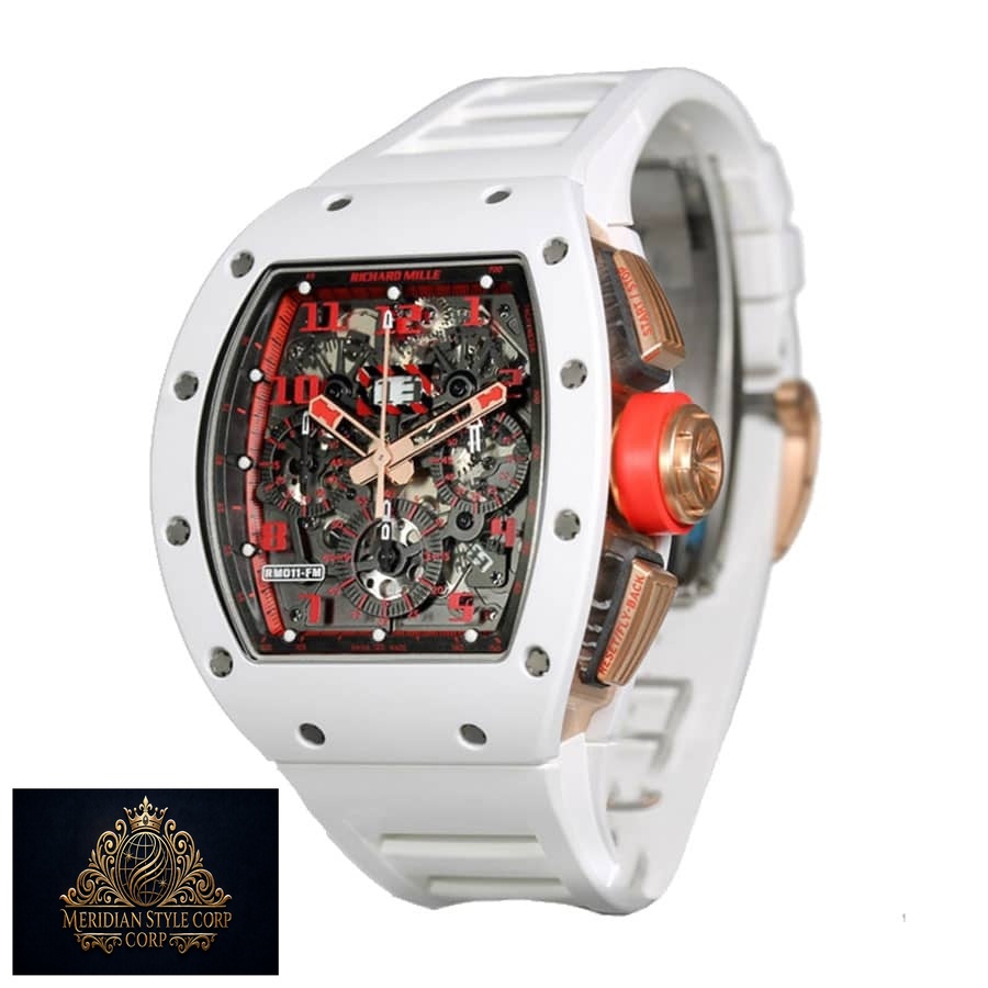 Richard Mille RM 011 White Demon Chronograph Ultimate Clone Quality - Image 2