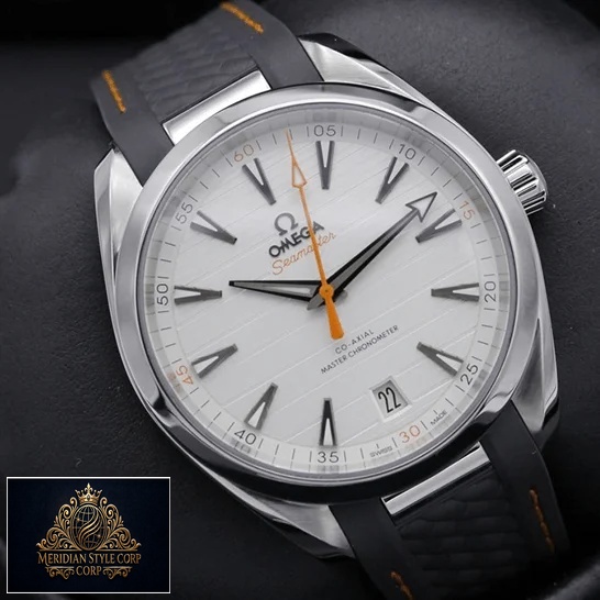Omega Aqua Terra 220.12.41.21.02.002 White Dial Replica orange second hand