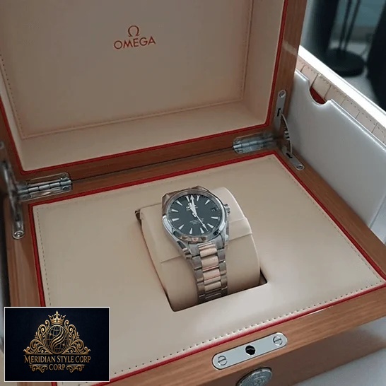 Omega Seamaster Aqua Terra Master Co Axial Black Dial Replica in the box