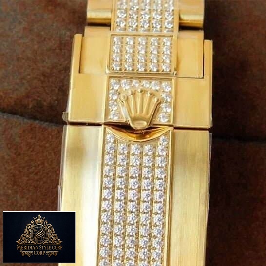 Rolex GMT-Master II 116748SANR Yellow Gold with Gem-Set Oyster Bracelet