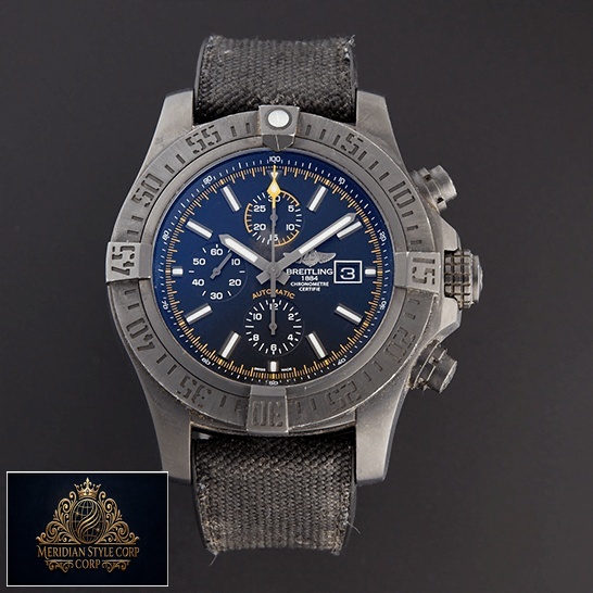 Breitling Super Avenger M133711ABF30 Black Dial Replica front view