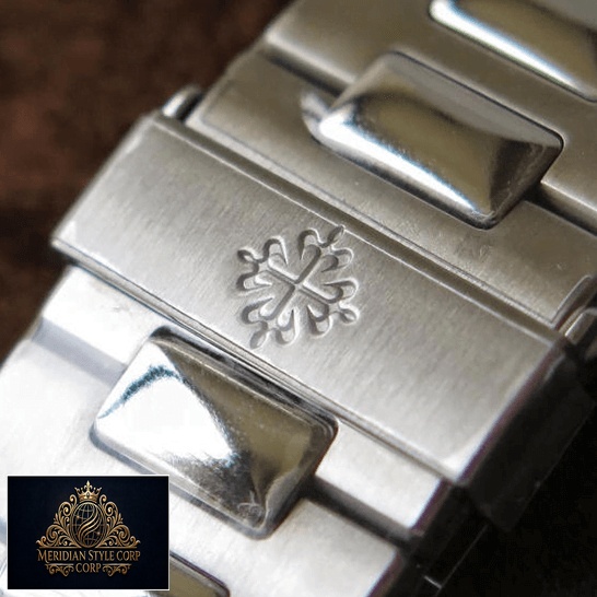 Patek Philippe 57111A-011 Stainless Steel Bracelet Replica bracelet on the logo