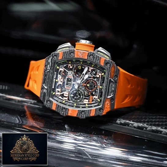 Richard Mille Mclaren Orange Rubber Bracelet Replica