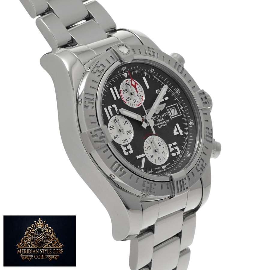 Breitling Super Avenger II A13370 “Black Dial” Premium Duplicate Edition - Image 3