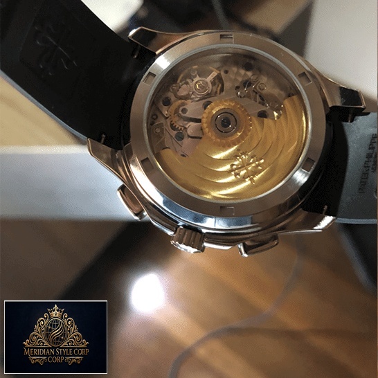Patek Philippe Aquanaut 5968A001 Steel Mechanism Replica upside view