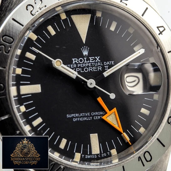 Rolex Explorer II 1655 (Antique) Black Dial WARO025 Replica