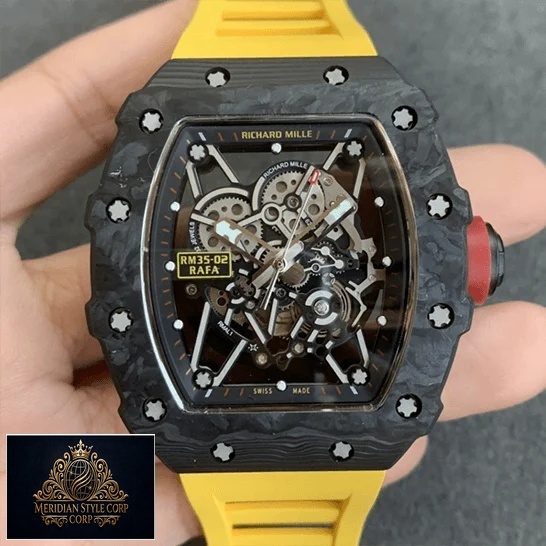 Richard Mille RM35 01 Carbon Skeleton Dial Replica front view