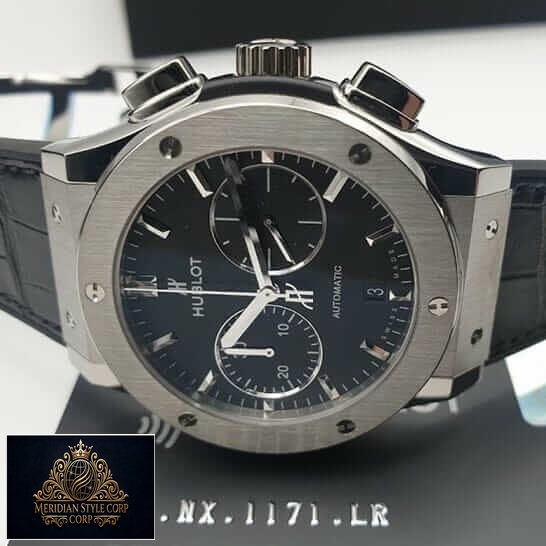 Hublot 521.NX.1171.RX Classic Fusion Black Dial Steel Bezel Replica push button