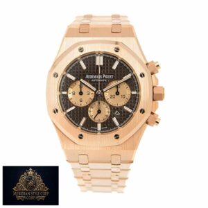 AP Royal Oak Chronograph 26331OR.OO.D821CR.01 “Rose Gold” High-End Replica 1:1