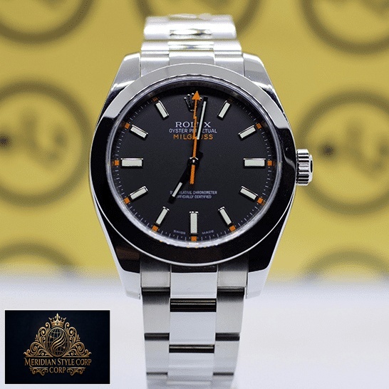 Rolex Milgauss 116400 Stainless Steel Case & Bracelet Black Dial Replica