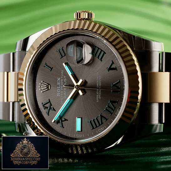 Rolex Datejust roman grey dial with Luminescent