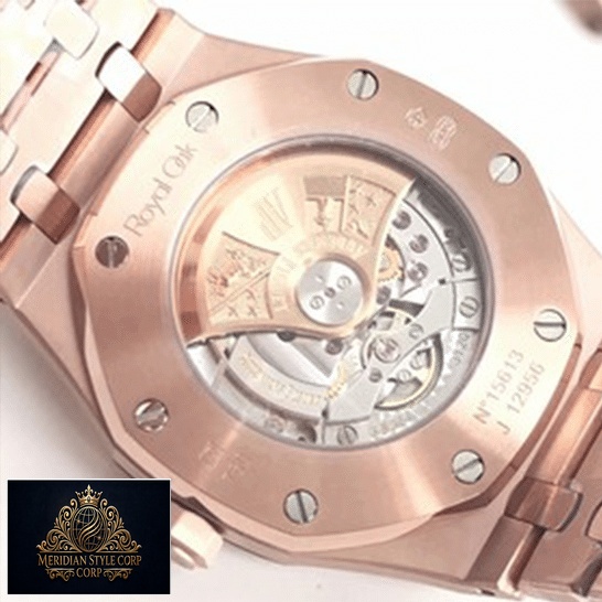 Audemars Piguet Royal Oak Rose Gold 15400OR.OO_.1220OR Replica upside close view
