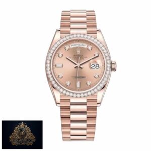Rolex Day-Date 128345PDP “Pink Diamond” Super Clone Exceptional Replica 1:1
