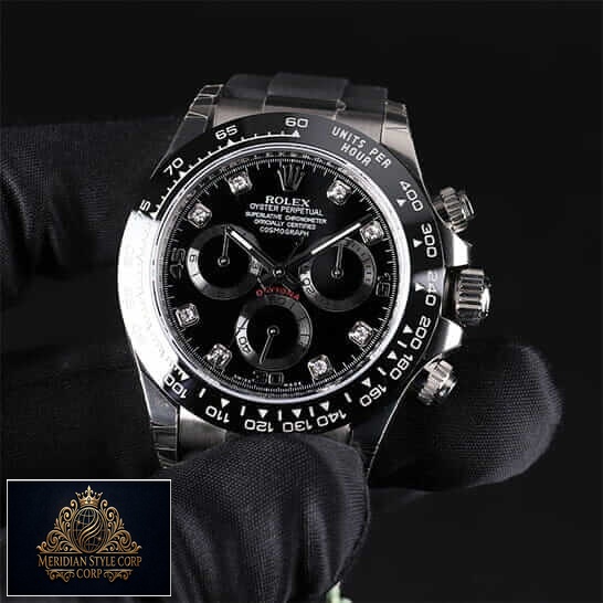 Rolex Daytona Oysterflex Black Bezel 116519LN Replica