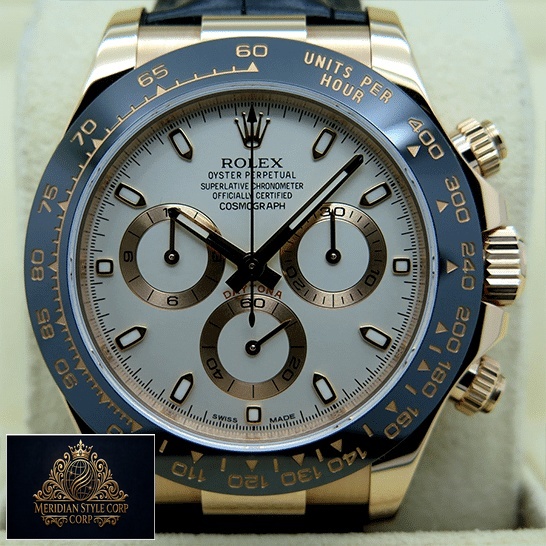 Rolex Cosmograph Daytona White Dial 116515LN-0003 Replica Black Bezel
