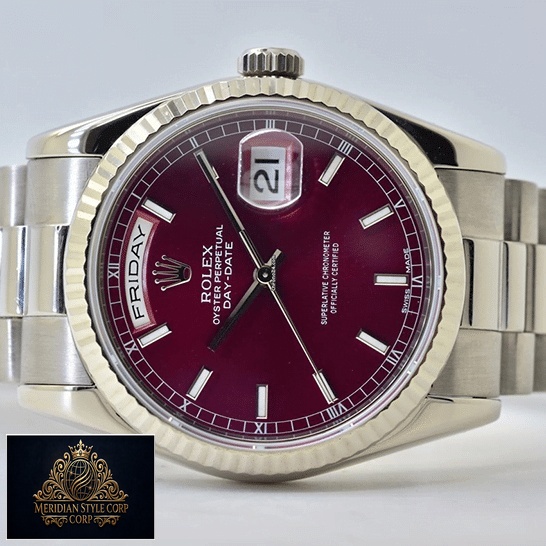 Rolex Day-Date 36 White Gold 118239-0304 Replica