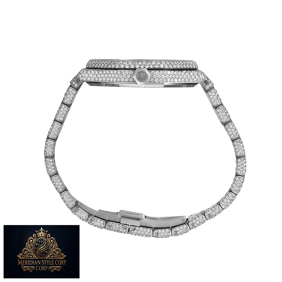 Audemars Piguet Royal Oak “Iced Out” 15400ST.OO.1220ST.02 Authentic Replica Edition - Image 4