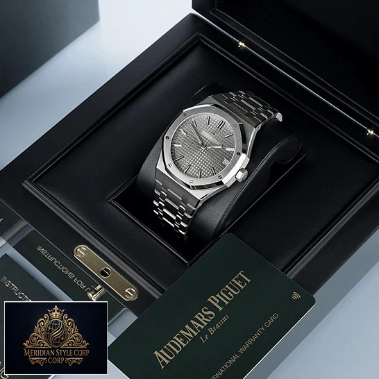Audemars Piguet Royal Oak Steel Dial Replica in the box & warranty card