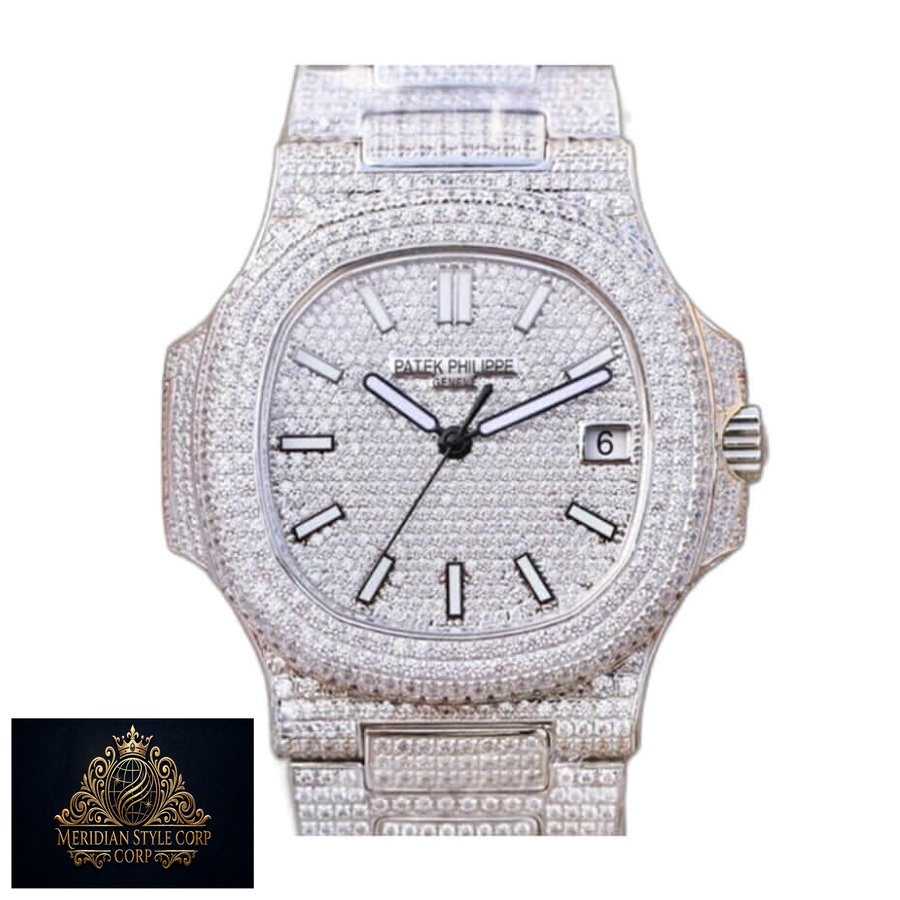 Patek Philippe Nautilus “Iced Out” 5719/10G Authentic Copy 1:1