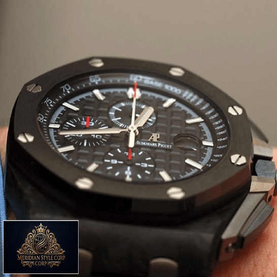 Audemars Piguet 26402CE.OO_.A002CA.01 Black Dial Replica on the man wrist