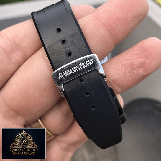 Audemars Piguet Royal Oak 25940SK.OO_.D002CA.02 Black Rubber Replica steel clasp