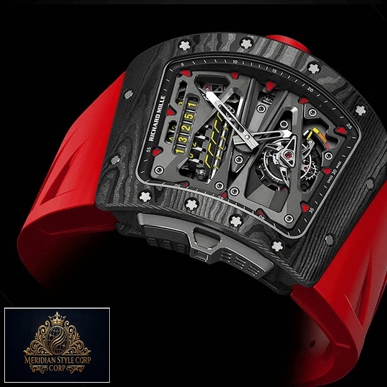 Richard Mille RM70-01 Red Rubber Bracelet Replica black background