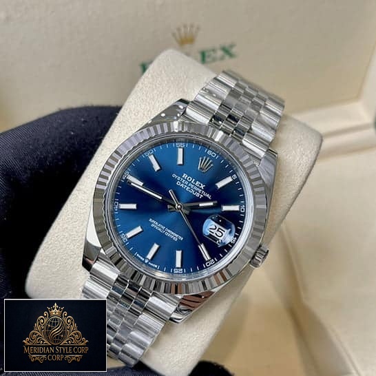 Rolex Datejust 41 126334 Blue Dial Fluted Bezel Jubilee Replica