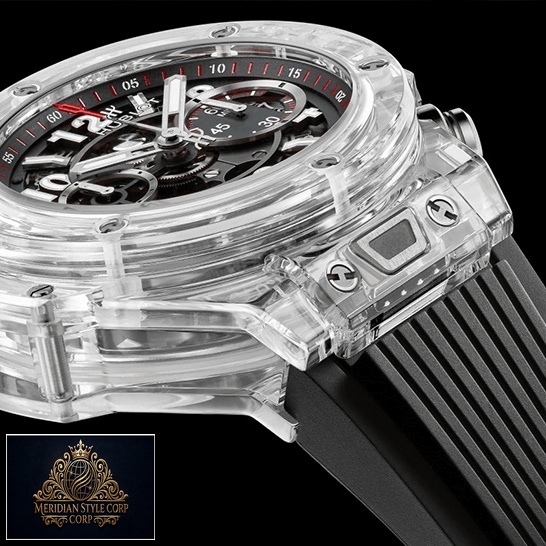 Hublot Big Bang Unico Magic Sapphire 45mm 411.JX_.1170.RX Replica black background