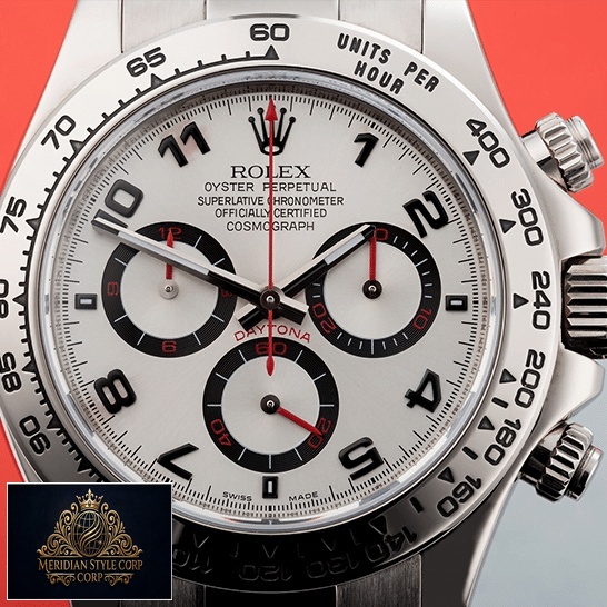 Rolex Daytona 116509 White Gold Silver Dial Replica