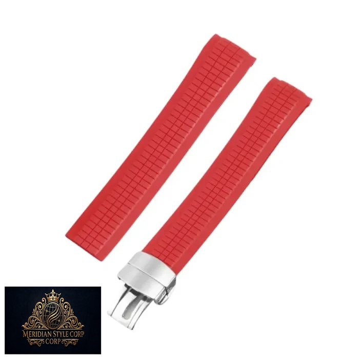 Patek Philippe – Aquanaut – Rubber Strap – Curved – Red - Image 3