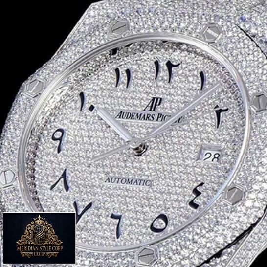 Audemars Piguet Royal Oak Custom Pave Diamond Set Dial Replica
