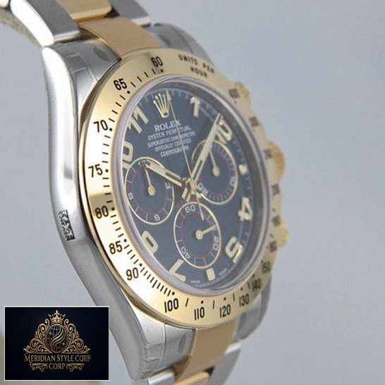 Rolex Daytona 116508-0004 Stainless Steel Case & Gold Bezel Replica Left Side