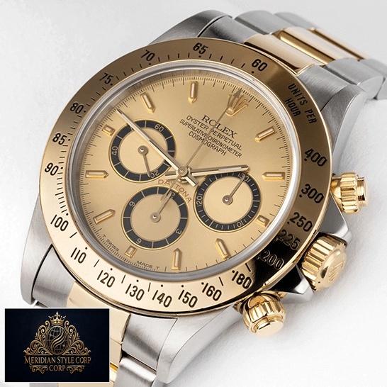 Rolex Daytona S.Steel Case Yellow Gold Bezel & Dial 16523 Oyster Replica
