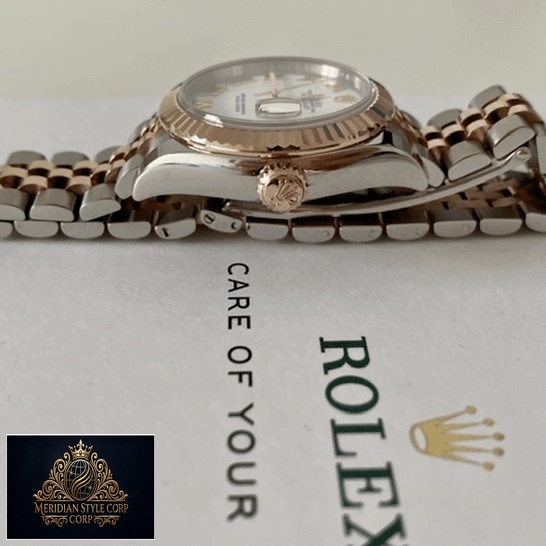 Rolex Datejust 279171 Rose Gold Crown Pusher Rigth Side
