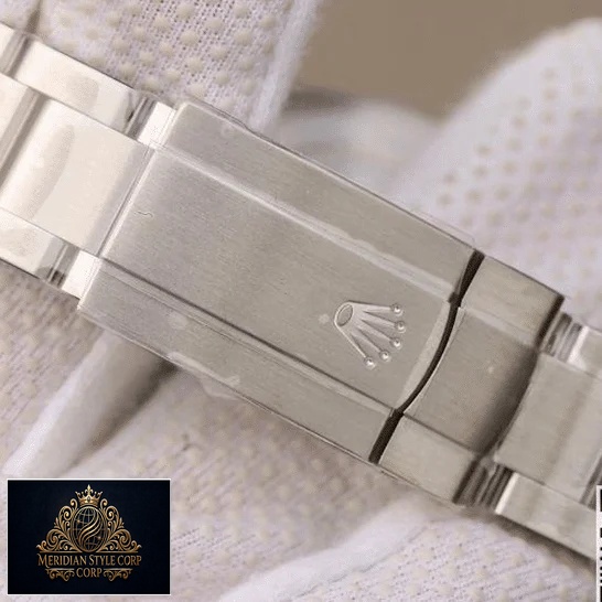 Rolex Datejust Perpetual 114300 Replica Stainless Steel Osyter Bracelet Fold Clasp on the Rolex Logo