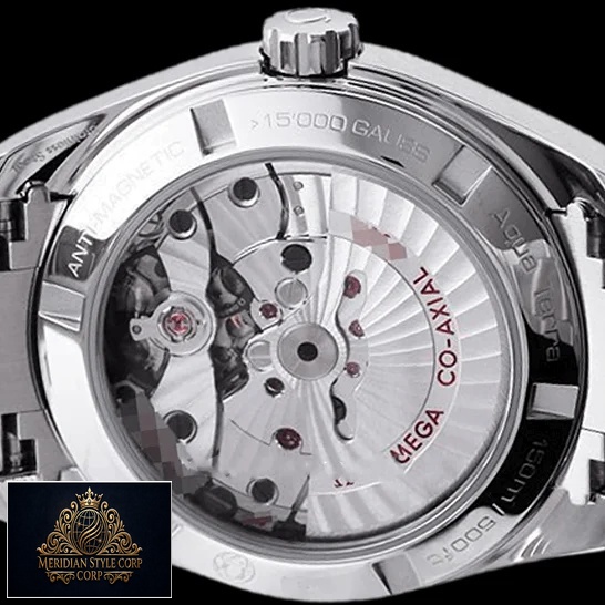 Omega Seamaster Mega Co Axıal Stainless Steel Case Replica mechanism view