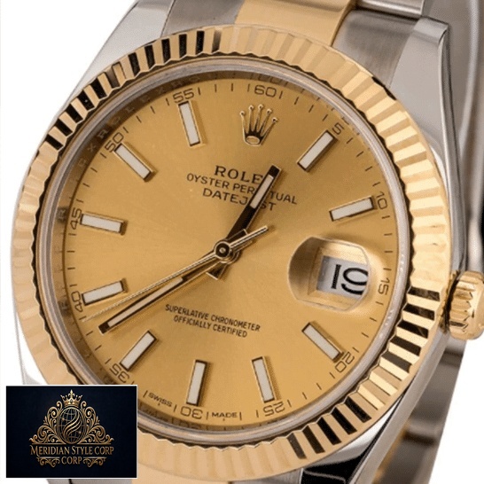 Rolex Datejust 126333 Replica Champagne Dial stick indices and stick hands