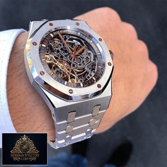 Audemars Piguet Royal Oak Skeleton Dial Replica on the wristh