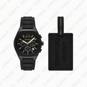 Armani Chronograph Black Silicone Watch and luggage tag Super Clone Wa