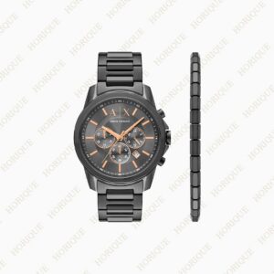 Armani Chronograph Gunmetal Stainless Super Clone Watch