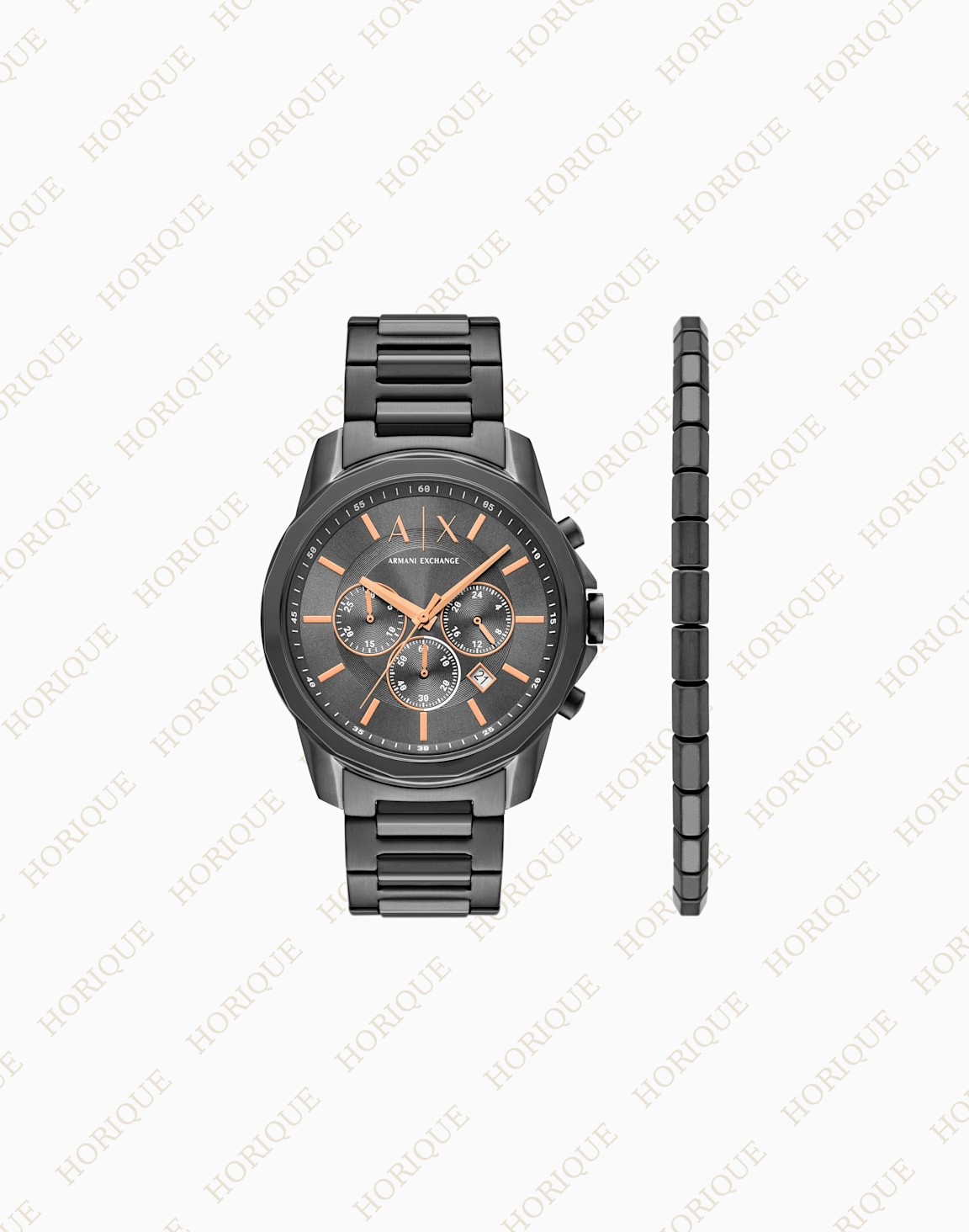 Armani Chronograph Gunmetal Stainless Super Clone Watch