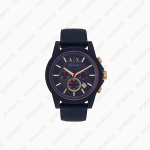 Armani Chronograph movement watch with blue strap Super Clone Watch