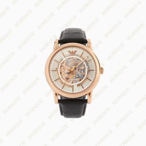 Armani Men's Automatic Black Leather Watch Super Clone Watch