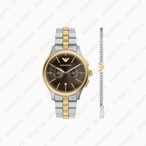 Armani Quartz Chronograph Watch and Bracelet Set Super Clone Watch